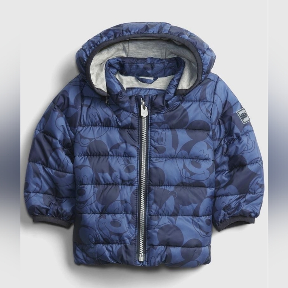 Baby Gap Mickey Mouse Warm Coldcontrol Permaloft Puffer Jacket